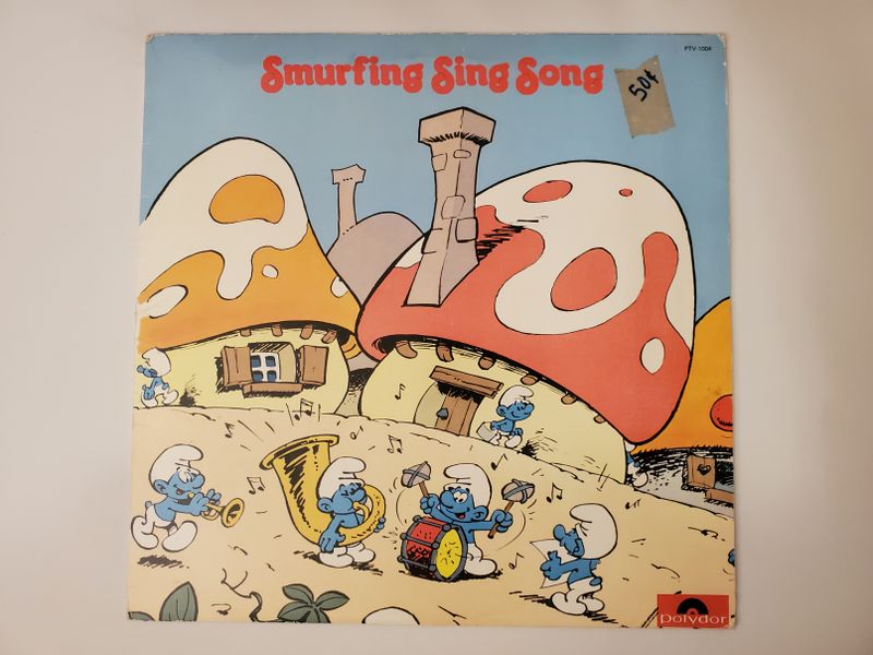 The Smurfs Smurfing Sing Song vinyl record